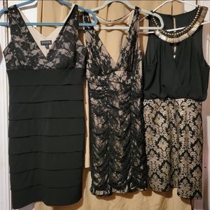 Short and long dresses.